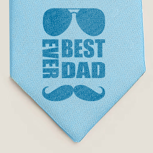 Best Dad Ever Blue Necktie