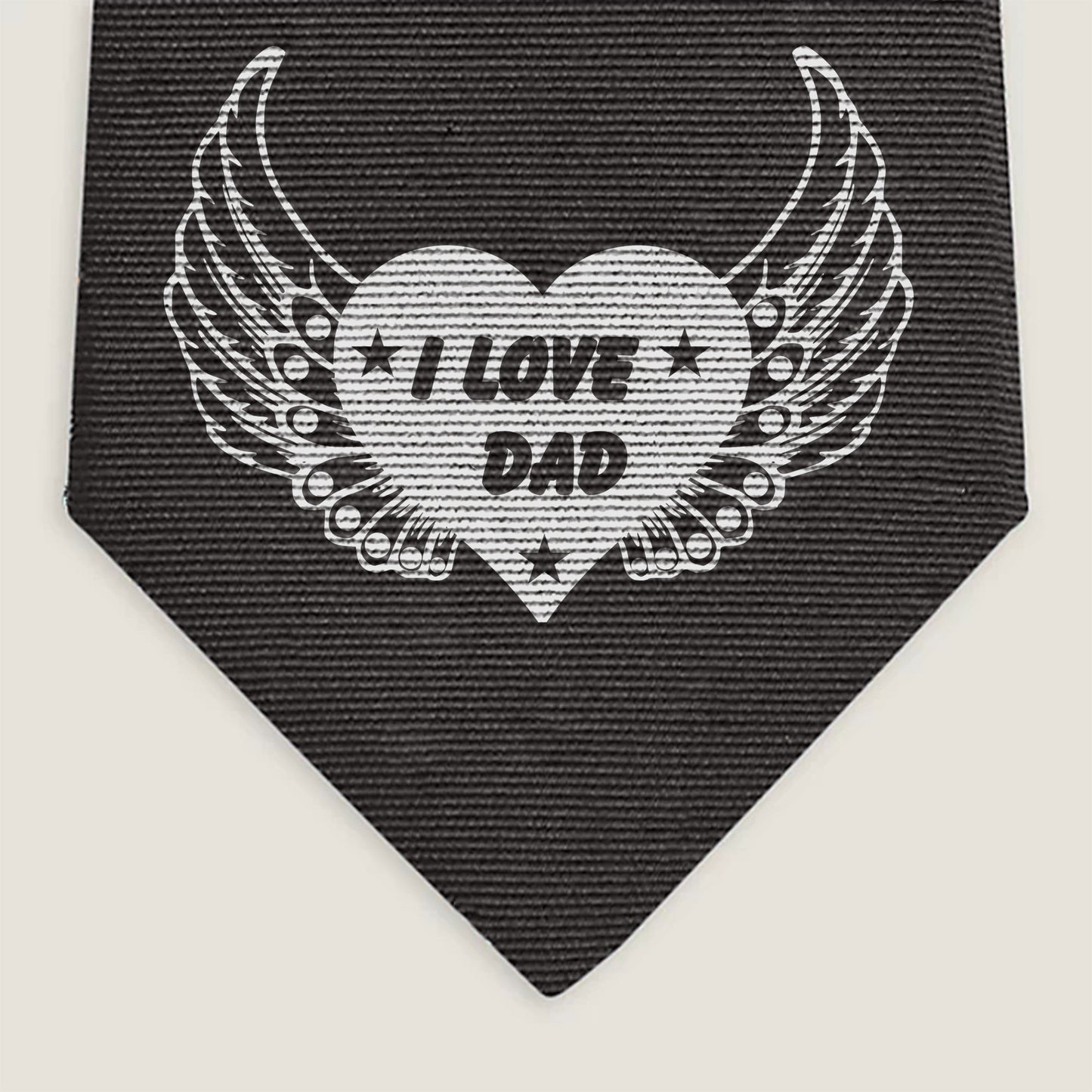 I Love Dad Heart Neckties - Cool Ties